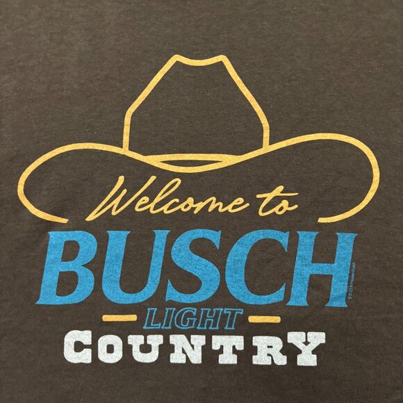 Welcome to Busch Light Country Oversized Beer Promo Tee L - Picture 2 of 4